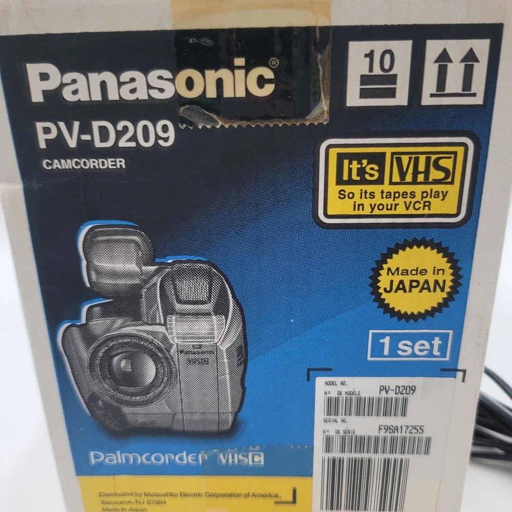 Panasonic Palmcorder PV-D209 VHS-C Camcorder 150x Digital Zoom Bundle with Box